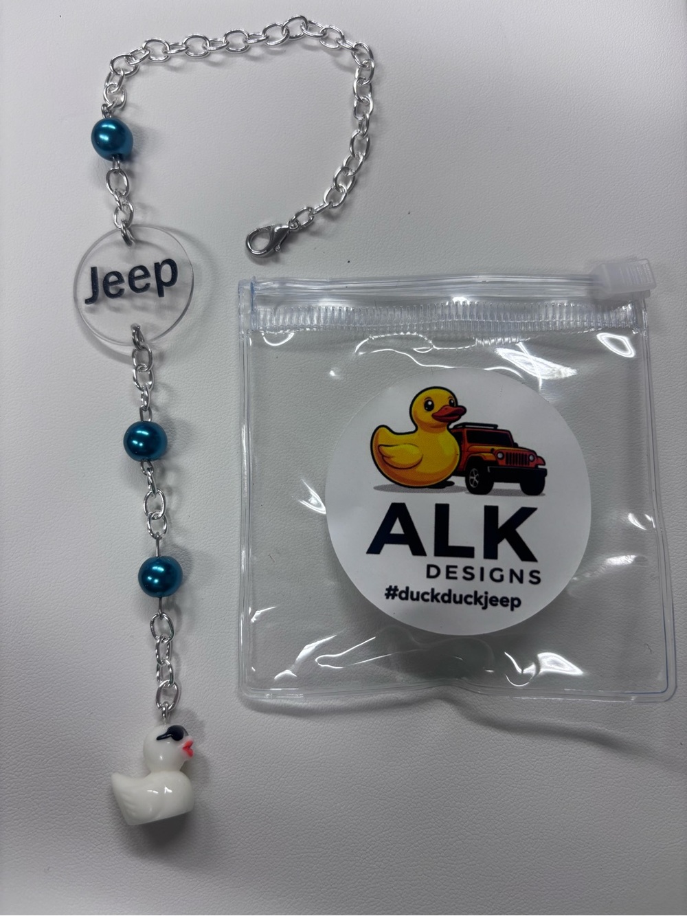Jeep rearview mirror charm